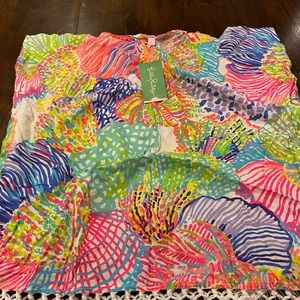 LILLY PULITZER FRINGE BLOUSE